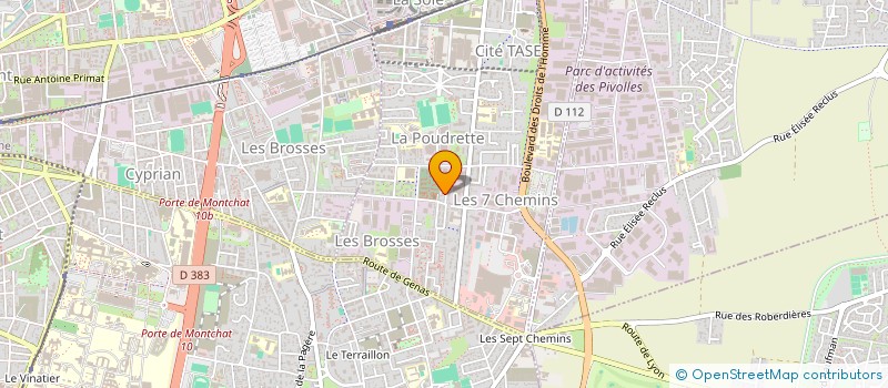 localisation de l'entreprise ELIMAX  VAULX-EN-VELIN