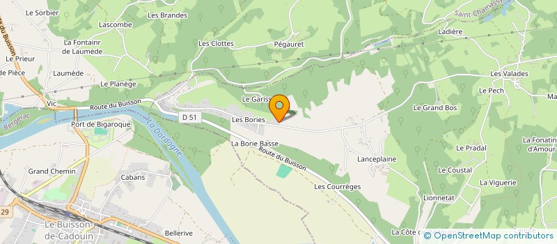 localisation de l'entreprise ELIMAX  COUX ET BIGAROQUE-MOUZENS