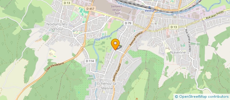 localisation de l'entreprise ELIMAX DEV  ECHENOZ-LA-MELINE