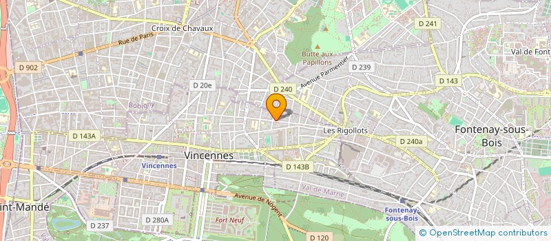 localisation de l'entreprise ELIMUPA à VINCENNES