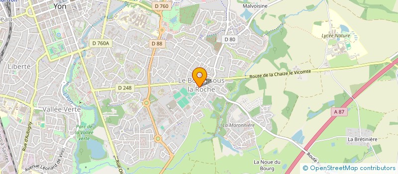 localisation de l'entreprise ELIN INVEST à LA ROCHE-SUR-YON