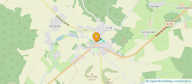 localisation de l'entreprise ELINA à CHATEAUNEUF-VAL-DE-BARGIS