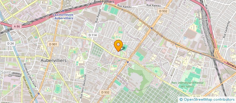 localisation de l'entreprise ELINA  AUBERVILLIERS