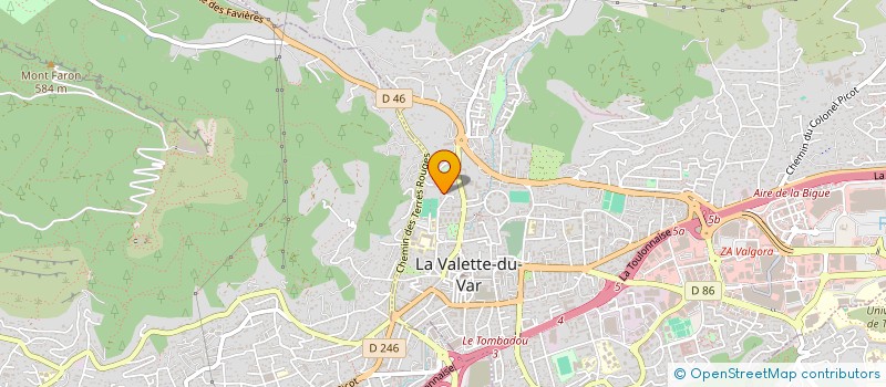 localisation de l'entreprise ELINA  LA VALETTE DU VAR