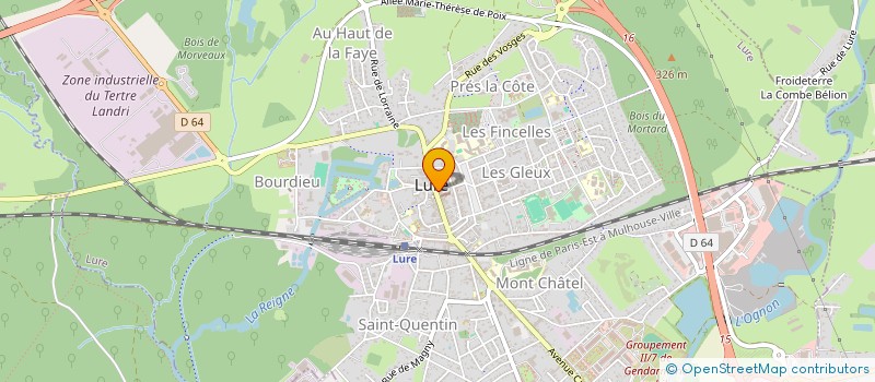 localisation de l'entreprise ELINAMBRE  LURE