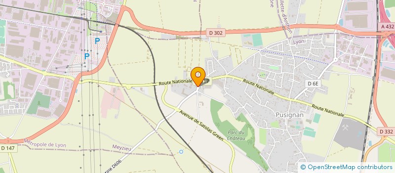 localisation de l'entreprise ELINAT  PUSIGNAN