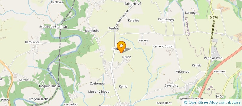 localisation de l'entreprise ELINCA  QUIMPER