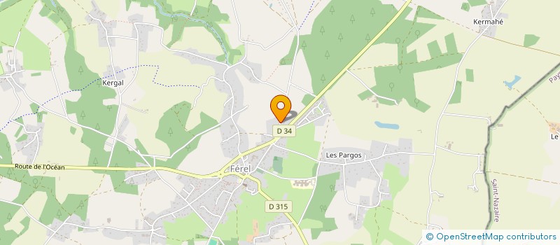 localisation de l'entreprise ELINE  FEREL