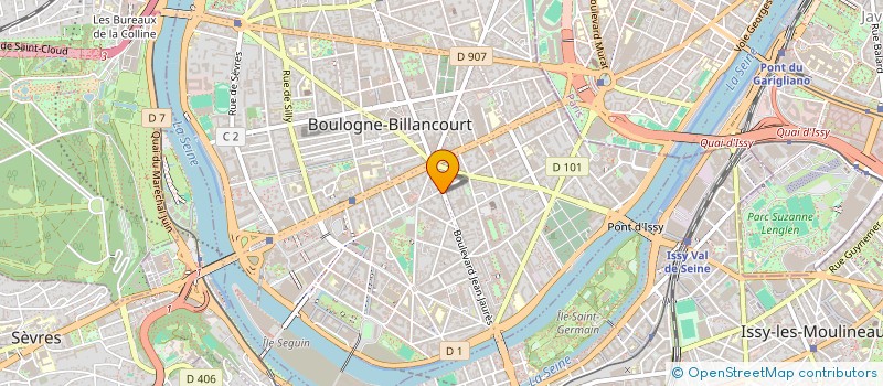 localisation de l'entreprise ELINE à BOULOGNE-BILLANCOURT