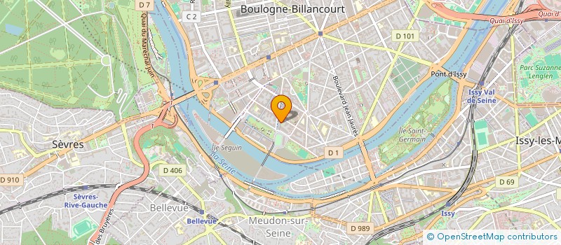 localisation de l'entreprise ELINE à BOULOGNE-BILLANCOURT