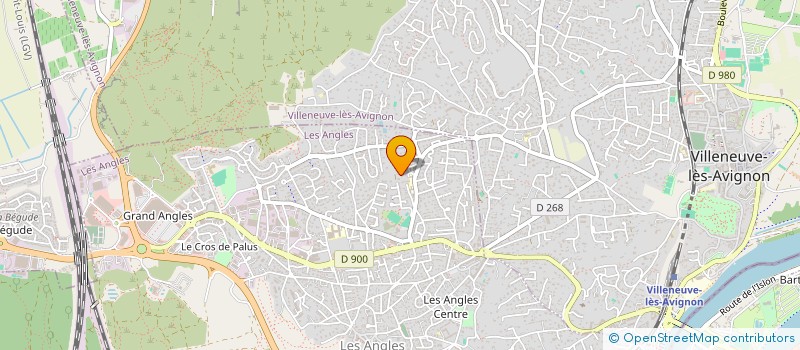 localisation de l'entreprise ELINE PATRIMOINE  LES ANGLES