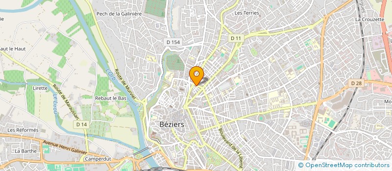 localisation de l'entreprise ELINEAN à BEZIERS