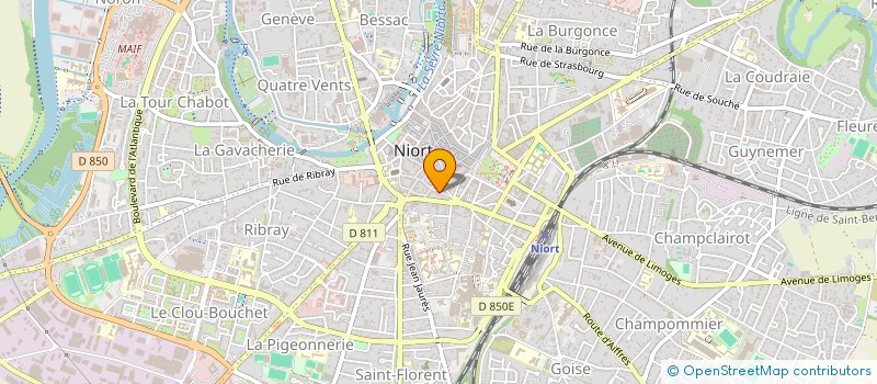 localisation de l'entreprise ELINEAU à NIORT