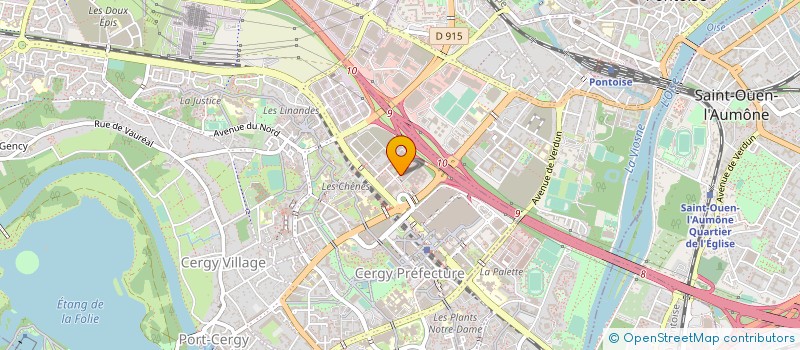 localisation de l'entreprise ELINFOR à CERGY
