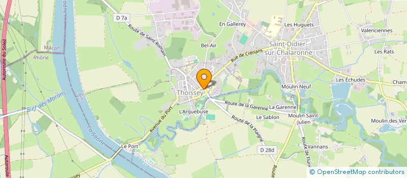 localisation de l'entreprise ELINI  THOISSEY