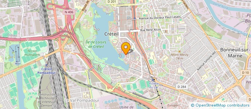 localisation de l'entreprise ELINOR PIZZA  CRETEIL