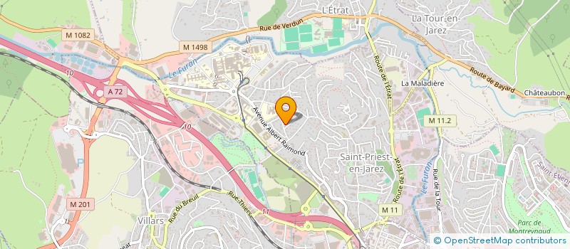 localisation de l'entreprise ELINVEST  SAINT-PRIEST-EN-JAREZ