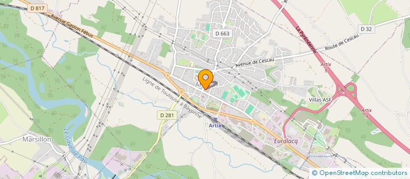 localisation de l'entreprise ELIO  ARTIX