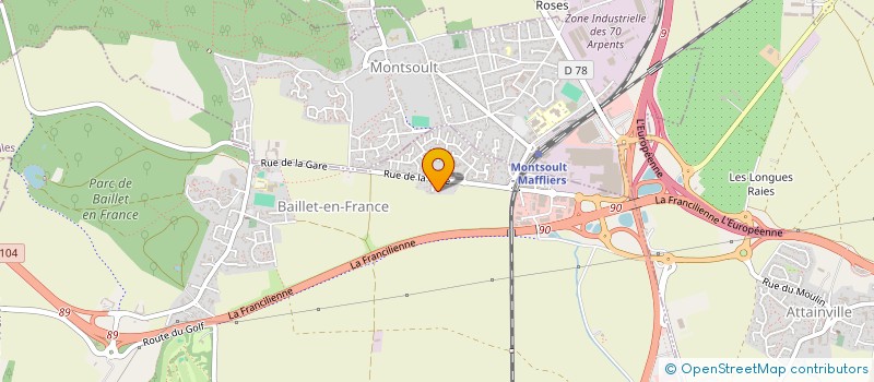 localisation de l'entreprise ELIO SINI TOUS TRAVAUX SARL  BAILLET-EN-FRANCE