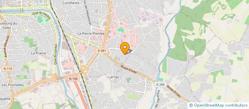 localisation de l'entreprise ELIODIS II à ALES