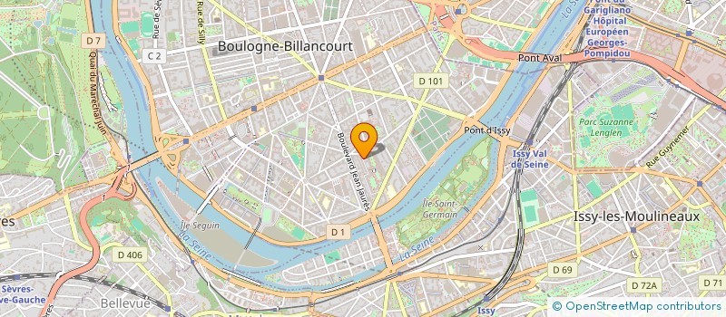 localisation de l'entreprise ELIOLES à BOULOGNE-BILLANCOURT