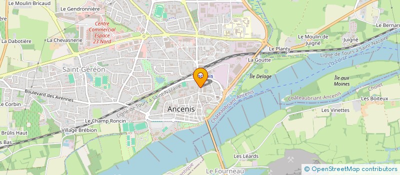 localisation de l'entreprise ELIOLI à ANCENIS-SAINT-GEREON