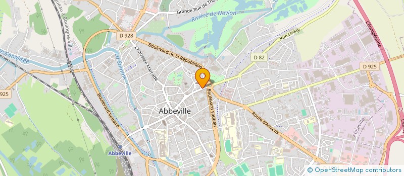 localisation de l'entreprise ELIONA à ABBEVILLE