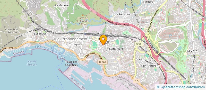 localisation de l'entreprise ELIOPE SERVICES  MARSEILLE