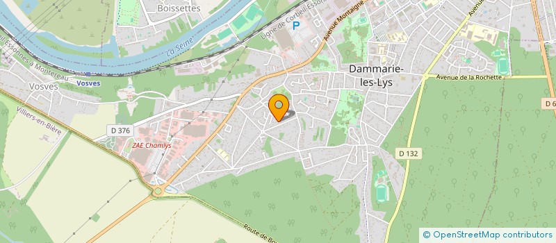 localisation de l'entreprise ELIOPS à DAMMARIE-LES-LYS