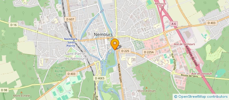 localisation de l'entreprise ELIOR 13  NEMOURS