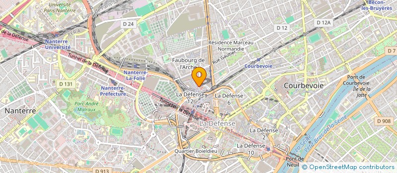 localisation de l'entreprise ELIOR F.A.3.C. à COURBEVOIE