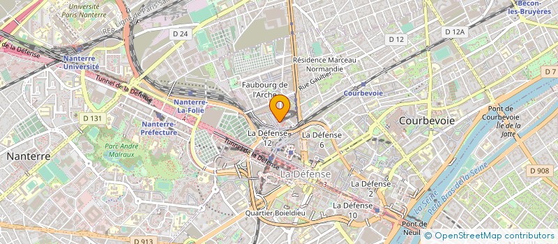 localisation de l'entreprise ELIOR RESTAURATION FRANCE à COURBEVOIE
