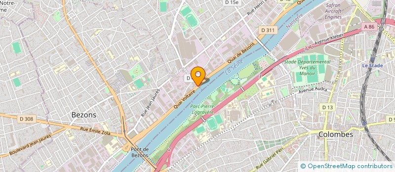 localisation de l'entreprise ELIOR SERVICES FM  BEZONS