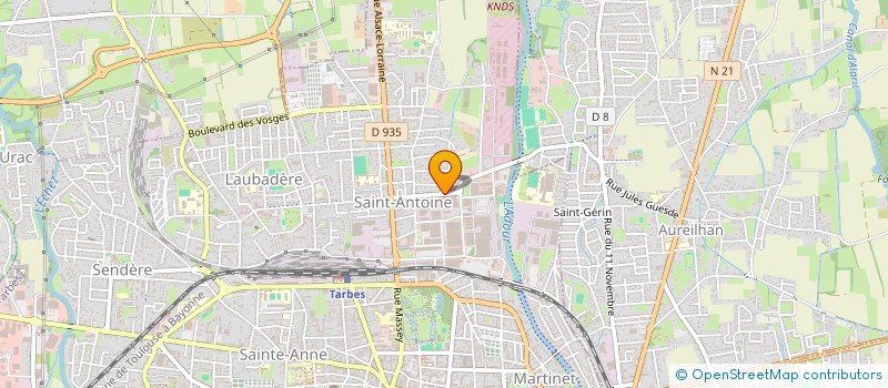 localisation de l'entreprise ELIORYS  TARBES