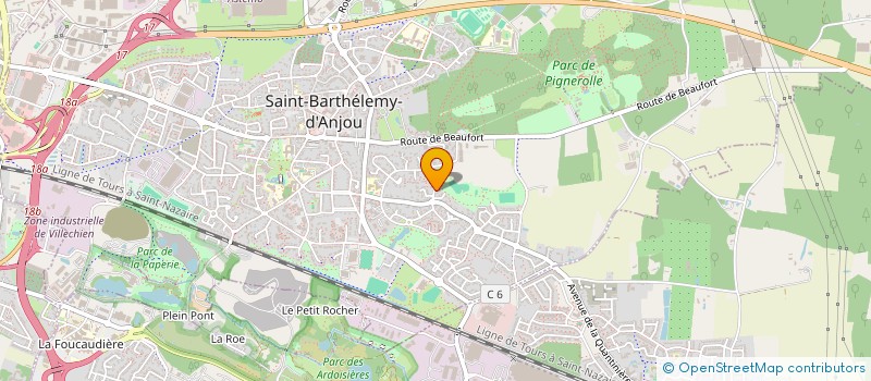 localisation de l'entreprise ELIOS  SAINT-BARTHELEMY-D'ANJOU