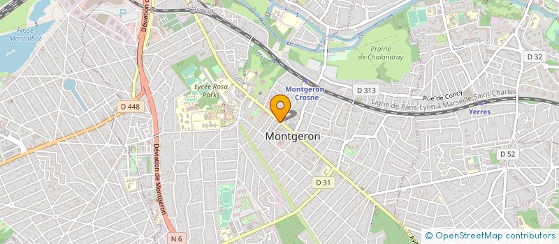 localisation de l'entreprise ELIOS à MONTGERON