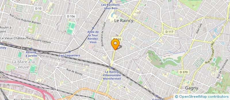 localisation de l'entreprise ELIOS DIGITAL  LE RAINCY