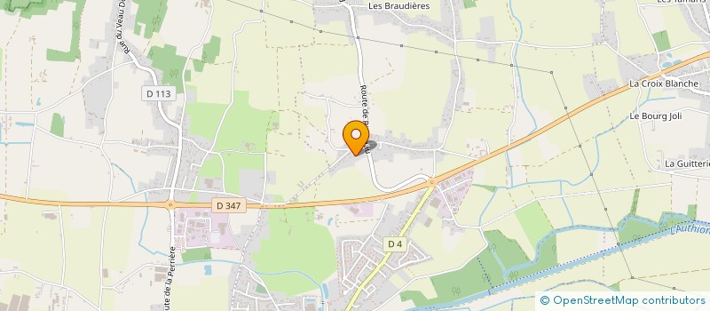 localisation de l'entreprise ELIOSET à LOIRE-AUTHION