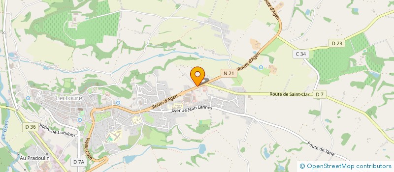 localisation de l'entreprise ELIOT  LECTOURE