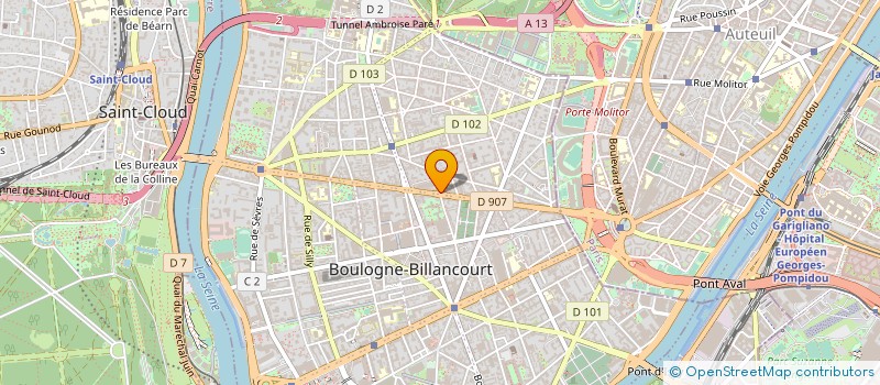 localisation de l'entreprise ELIOTE à BOULOGNE-BILLANCOURT