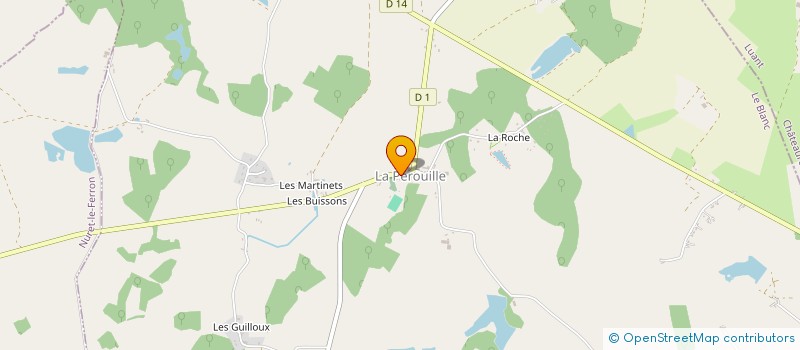 localisation de l'entreprise ELIOTECT à LA PEROUILLE