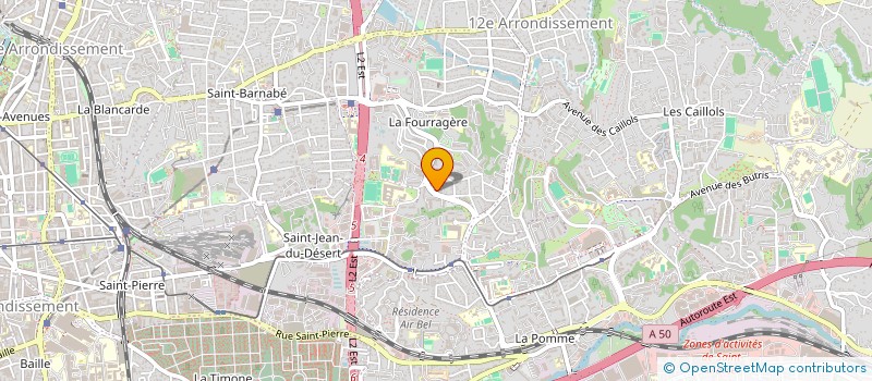 localisation de l'entreprise ELIOTHEC à MARSEILLE