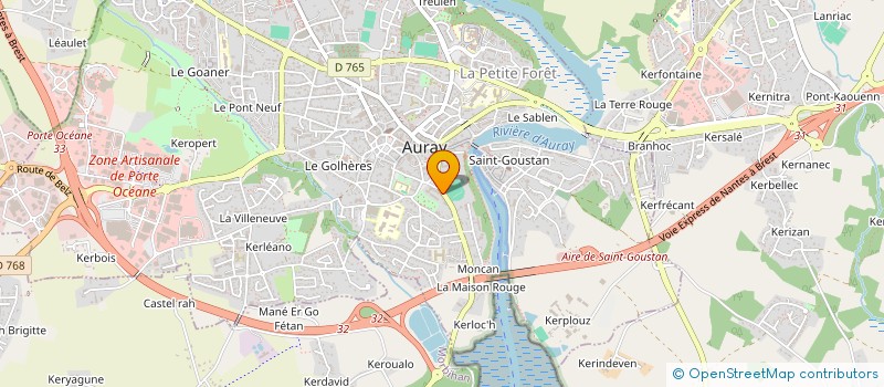 localisation de l'entreprise ELIOU à AURAY