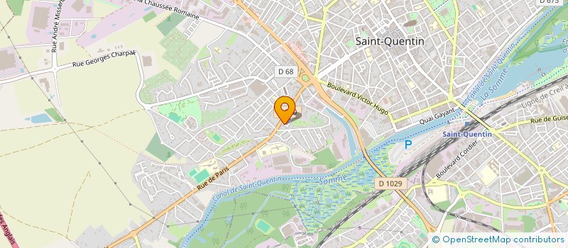 localisation de l'entreprise ELIOZ à SAINT-QUENTIN