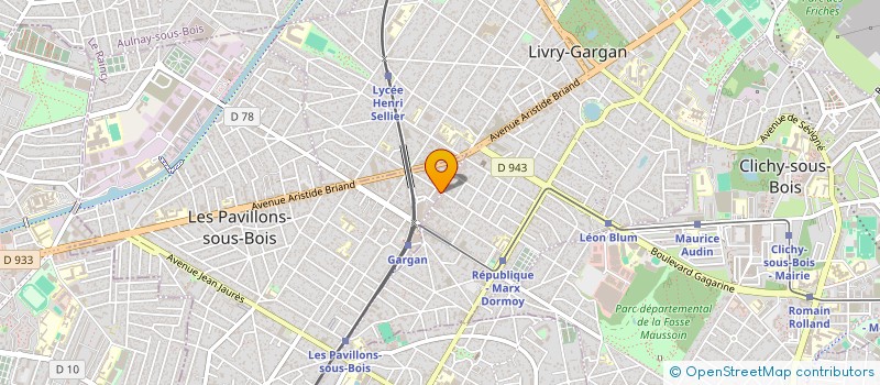 localisation de l'entreprise ELIOZ à LES PAVILLONS-SOUS-BOIS