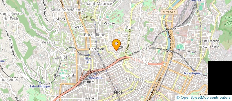 localisation de l'entreprise ELIOZ PATRIMOINE à NICE