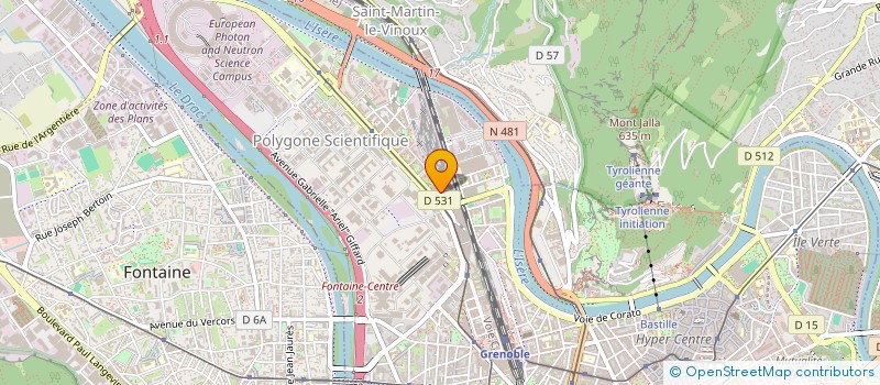 localisation de l'entreprise ELIP'S à GRENOBLE