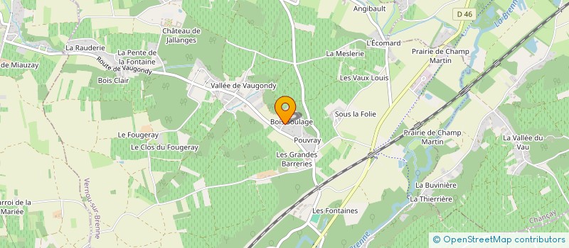 localisation de l'entreprise ELIPAS à VERNOU-SUR-BRENNE