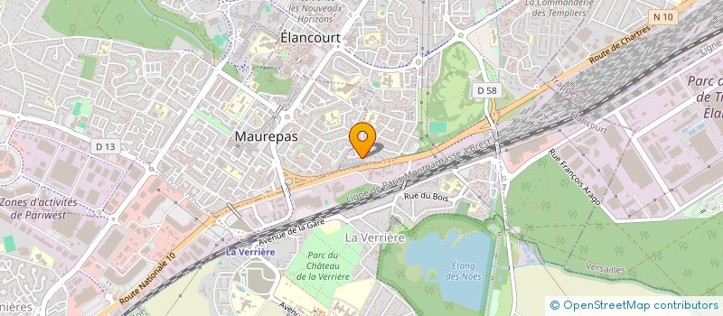 localisation de l'entreprise ELIPAS à ELANCOURT