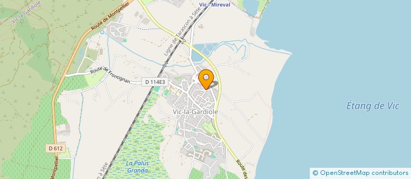 localisation de l'entreprise ELIPAUL  VIC-LA-GARDIOLE